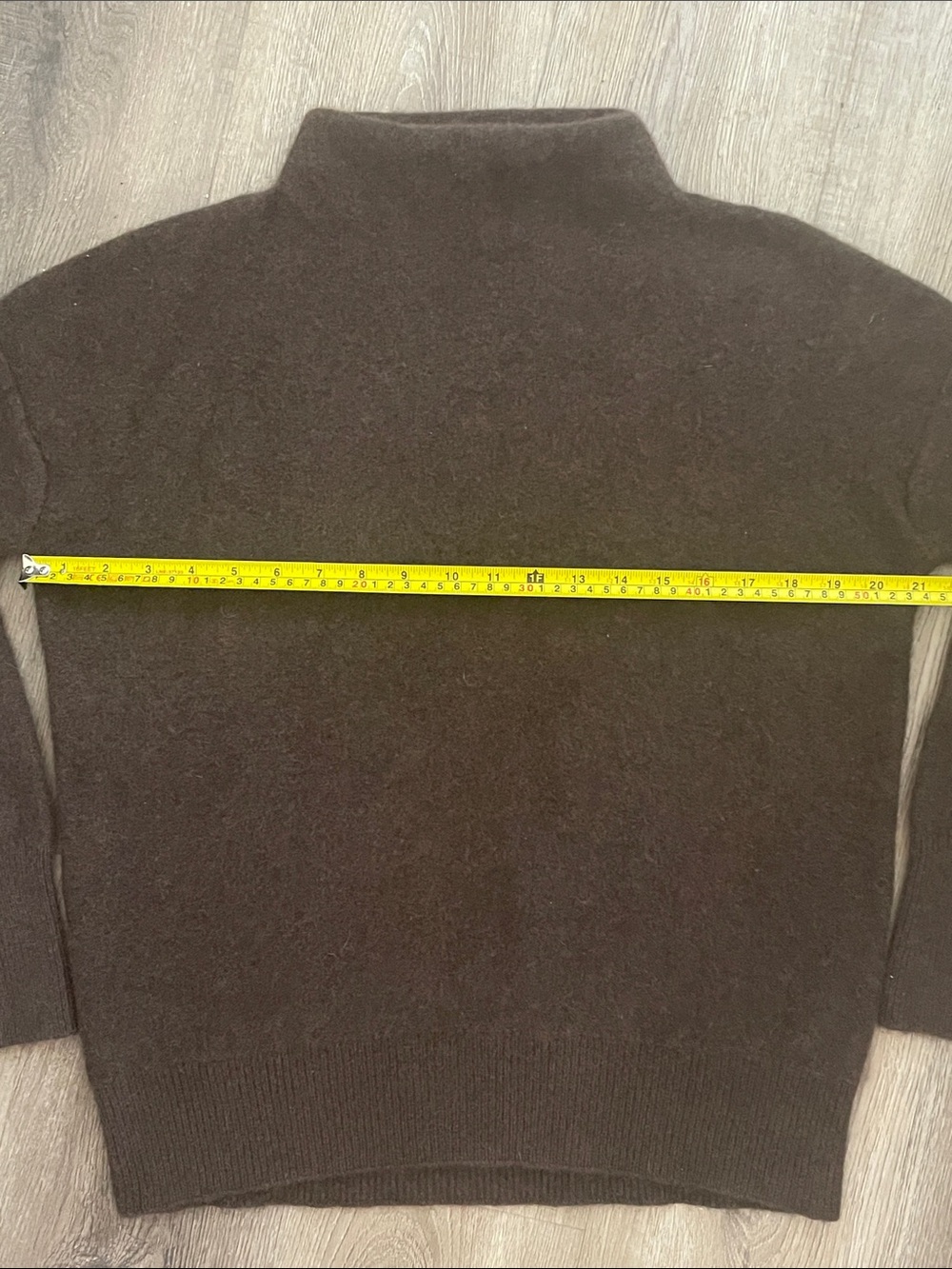 Vince Cashmere Funnel Neck Sweater Chocolate Brown Size S Fall 2020 Oversized - Picture 9 of 12